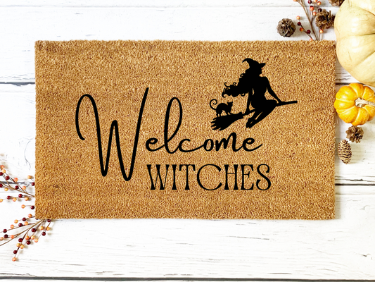 Welcome Witches Doormat | Housewarming Gift | Wedding Gift | Custom Doormat | Closing Gift | Welcome Doormat | Front Door Mat | Home Decor (Copy)